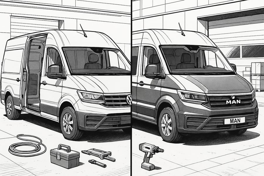 VW Crafter oder MAN TGE: Gibt es da einen Unterschied?