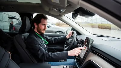 Volvo EX90 Test Marcel Bedbur, Photo-Credit Tibo Tiebackx