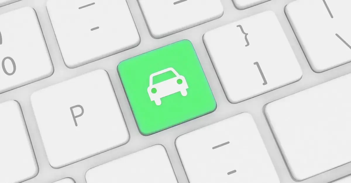 Online Autokauf Button