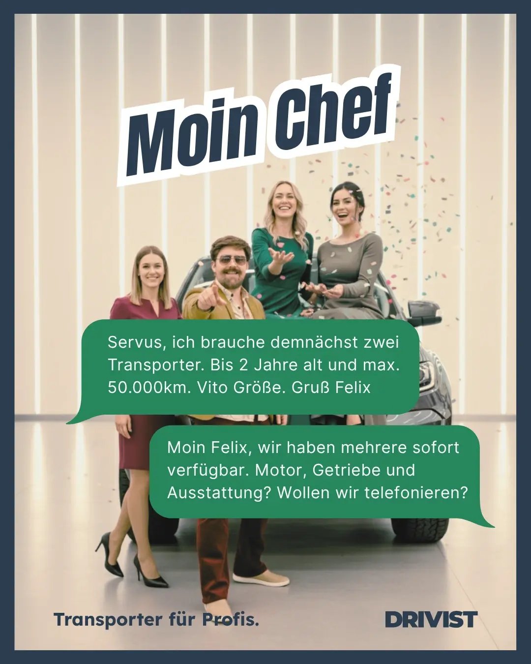 Einfache Anfrage
Wir sind telefonisch erreichbar. Wir sind per Whatsapp erreichbar. Wir mögen Anfrageformulare. Dann geht´s auch schon los...