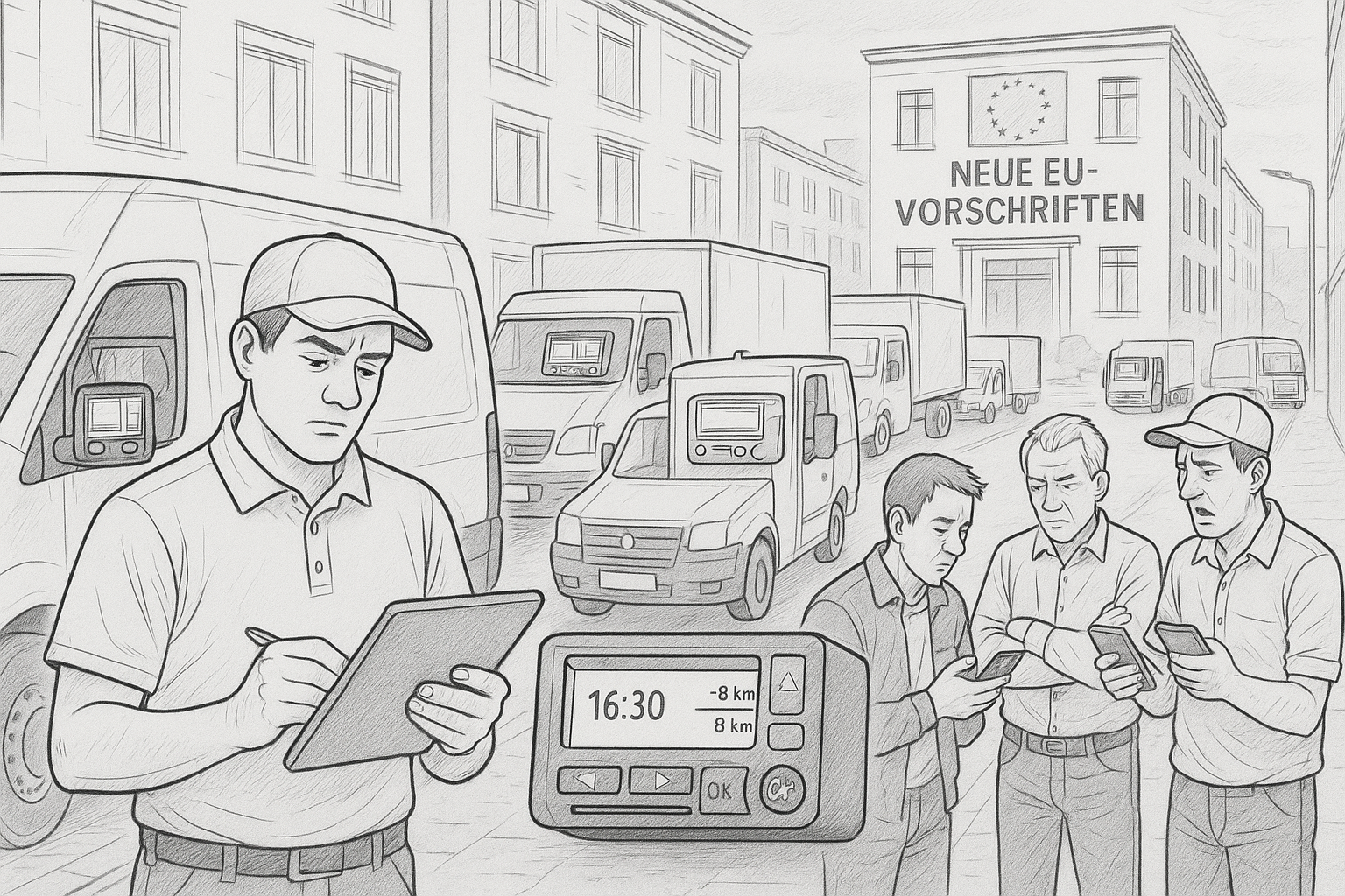 EU greift durch: Tachograph und Kraftverkehrsmeister für Kurierdienste