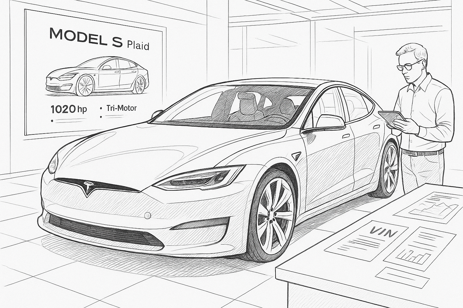 Tesla Model S Plaid – Wenn die Fahrgestellnummer Fragen aufwirft