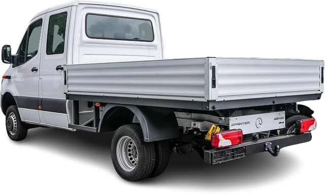 Mercedes-Benz Sprinter 519 4x4 DoKa Pritsche lang mit AHK